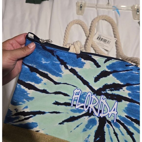 Aqualux Florida tie dye beach toe zipper closure NWT - Picture 9 of 10